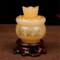 [ Đã Khai Quang] Bát Tụ bảo tài lộc bát đá hoàng long 5 cm