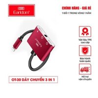 [ ĐA NĂNG ] Cáp Chuyển Đổi 3 in 1 (2 cổng Lightning và 1 cổng 3.5) OT-30