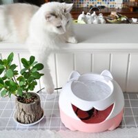 🤹 Đài Phun Nước Uống Tự Động Cho Thú Cưng - Máy Phân Phối Nước Điện Phát Sáng Cho Chó Mèo - Rubypet