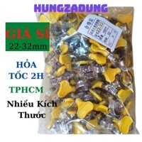 [ Đai Siết Inox 301 Cổ Dê Giá Sỉ ] Đai Siết Ổng Nước Cổ Dê Dây Ga Bằng Inox Có Tay Vặn Bằng Nhựa