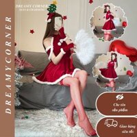 🎄 Đầm Noel Công Chúa Xòe  DN96 – Váy Giáng Sinh Sexy Phong Cách Lolita 🎄