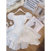 🤍 ĐẦM TRẮNG RỚT VAI BÈO TẦNG 🤍