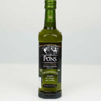 [ Date 05/27 ] Dầu Oliu Extra Virgin PONS 500ml - Tây Ban Nha ( Chai Thủy Tinh )