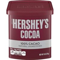 [ Date 08/26 ] Bột Ca cao Hershey Không Đường Mỹ 226g