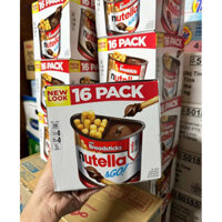 [ Date 09/2025 ] Bánh que chấm socola Nutella & Go loại 16 hộp của Mỹ.
