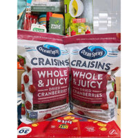 [ Date 10/2025 ] Nam việt quất sấy khô Ocean Spray Craisin Whole Dried Cranberries 1,81 kg của Mỹ.