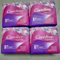 ( Date 2026)( Combo 4 gói)Băng vệ sinh Carefree hằng ngày siêu thấm gói 40 miếng
