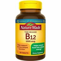 [ Date 2026] Viên bổ sung vitamin B12 Nature Made 1000mcg của Mỹ