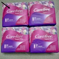 🌞🌞💯( Date 2027)( Combo 4 gói)Băng vệ sinh Carefree hằng ngày siêu thấm gói 40 miếng