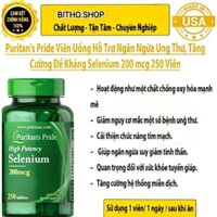 [ date 2027] Viên uống ngăn ngừa ung thư, tăng sức đề kháng, hỗ trợ tim mạch Absorbable/High Selenium 200mcg