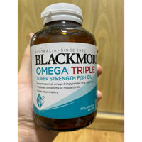 ( DATE 26) DẦU CÁ OMEGA TRIPLE BLACKMORES GẤP 3 HÀM LƯỢNG DẦU CÁ 60 VIÊN