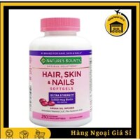 ( Date 6/2026) Viên Uống Đẹp Da, Tóc, Móng 250 viên Nature's Bounty HAIR SKIN NAILS
