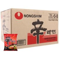 ( date mới) Thùng 40 gói mì cay Nongshim Shin Ramyun 120g