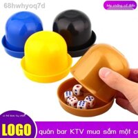 ┇ (Date mới)68hwhyoq7dDice Dice Cup Set Thịt nướng Quầy hàng màu Cốc sàng KTV uống Lắc xúc xắc