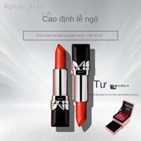 ☌ (Date mới)ஐCửa hàng đầu chính thức Diomani Classic Black Tube Lipstick # 999 Moisturizing Matte Retro Red Không phai C
