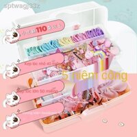 ┇ ⊕ (Date mới)Hộp đựng đồ phụ kiện tóc trẻ em kẹp tóc dây cao su đầu dây học sinh cô gái bé dễ thương đồ trang sức hộp đ