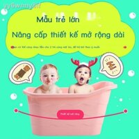 ❆ (Date mới)yy6wnny8ifXô tắm trẻ em có thể ngồi cho bé xô chậu nhựa dày ruột
