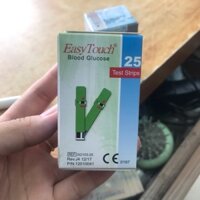 ( DaTe Xa )Que Thử Tiểu Đường Cho Máy Đo Easy Touch GCU ET322 (25 Que)