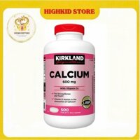 ( DATE XA) Viên Calcium 600mg With Vitamin D 500 Viên Của Kirkland
