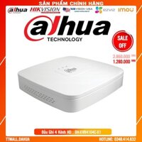 . . Đầu Ghi Hình Camera Dahua DH-XVR4104C-X1 4 Kênh -VỎ NHỰA - Tích Hợp Tên Miền Miễn Phí Trọn Đời . .