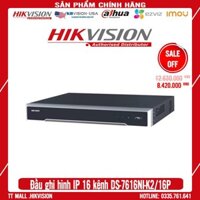 . . Đầu ghi hình camera IP Ultra HD 4K 16 kênh HIKVISION DS-7616NI-K2/16P HÀNG CHÍNH HÃNG . .