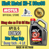 ( Dầu Nhớt Ô TÔ ) MOTUL HDX 80W90 can 4 Lít dùng cho xe số sàn ( Bán Tổng Hợp )  chính hãng >>>>>