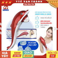 ✅ [ĐẦU SILICON] Máy Massage Cầm Tay Cá Heo Energy King LC-2002E (3 Đầu Silicon) | Mát xa, Massa Cá Heo -VT0087
