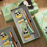🔥 Dấu trang cổ điển 🔥 công cụ đọc sách đẹp có hàng sẵn phù hợp cho người viết và người yêu sách đánh dấu trang sách Dấu trang phong cách Trung Hoa cổ điển quà tặng ✷Li Yue Ji | Trung Quốc Cổ Điển Kim Loại Đánh Dấu Trang Hộp Quà Tặng Có Thể Tùy Chỉnh Gấu