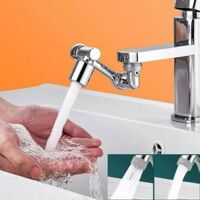 . Đầu Vòi Xoay 1080 Độ Nối Dài Bồn Rửa Nhà Bếp Bằng Nhựa FAUCET