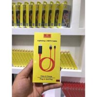 ⚡ Dây cáp Lightning to HDMI Earldom (2m), Kết nối truyền hình ảnh từ điện thoại lên tivi