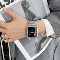 [ Dây đeo kim loại  + PC ốp bảo ] dùng được cho apple watch series 9 8 7 6 5 4 SE 41MM 45MM 40MM 44MM