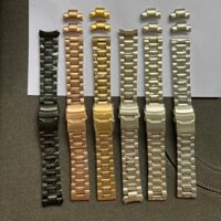 [ DÂY KHOÁ ĐÔI ] Dây Đồng Hồ Inox Kèm Đầu Bo Khoá Cài Đôi, Dây Đeo Đồng Hồ Kim Loại Không Gỉ Size 18mm 20mm 22mm