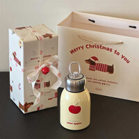 ▲ dễ thương ly giữ nhiệt ▲ quà sinh nhật Hộp Quà Tặng Cho Bé Gái Hoạt Hình Giáng Sinh Dễ Thương Có Tay Cầm Bình Giữ Nhiệt Bằng Thép Không Gỉ 304 Cốc Nước Nhỏ