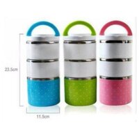 [ Deal Sock] HỘP CƠM INOX GIỮ NHIỆT 3 TẦNG (Kho Tiện Ích Kho gia dụng giá siêu rẻ)