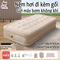 🔥🔥 Đệm Hơi Tự Bơm Thông Minh Đi Cắm Trại Hoặc Dùng Ở Nhà (Tặng Kèm Gối Và Bơm Điện)