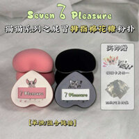 🔥 Đệm trang điểm chuyên nghiệp 🔥 Miếng bọt biển trang điểm Bộ bông mút ngón tay Trang điểm làm thủ công Kích thước nhỏ có hàng sẵn Mút đệm khí Ngón tay cái Phấn nền che khuyết điểm mặt chi tiết ♘Seven Pleasure Qi Le [Đơn / Kết hợp] Fart Rubycell Thumb M