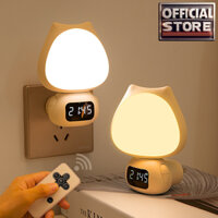 🌟 Đèn Ngủ Đồng Hồ LED – Phi Hành Gia & Thỏ Ngọc, Cảm Ứng Vỗ Nhẹ, Pin Dự Trữ