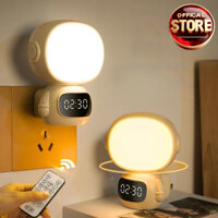 💡 Đèn Ngủ Đồng Hồ Phi Hành Gia & Thỏ Ngọc – Cảm Ứng Vỗ Nhẹ, Điều Khiển Từ Xa, Pin Dự Trữ