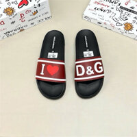🔥 Dép Dolce & Gabbana (D&G) – Đế CS 2 Lớp, Quai In Nổi Sang Trọng i love , Full Hộp 🔥