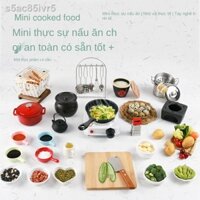 ▤ ∈Đồ ăn cho trẻ em chơi nhà bếp mini nấu thực sự bộ dụng cụ dùng nhỏ bé trai và gái món quà