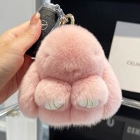 ☆ ★ Đồ chơi nhồi bông thỏ Rex dễ thương chính hãng, móc khóa xe nhỏ, đồ chơi nhồi bông bán buôn, trang trí treo giả thỏ/888