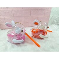🐰 Đồ Chơi Thỏ Trong Suốt Chở Đàn Thỏ Con - PIN 🔋 - ĐÈN 💡 - NHẠC 🎼