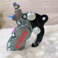 [ ĐỒ CHƠI XE SIRIUS GIÁ HỌC SINH ]_ Heo Frando xám titan 4pis bố hồng Kèm Pát CNC nhôm đen bóng sử dụng đĩa 260-267mm