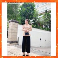 ( ĐỒ NỮ ĐẸP ) ĐỒ BỘ ÁO KEM QUẦN ỐNG RỘNG SANG CHẢNH - HL9SO