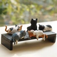 ❈ ❈ Đồ trang trí nhỏ cá nhân Quà tặng mèo ngủ dễ thương Trang trí màn hình Gashapon Màn hình máy tính Mini Cạnh máy tính để bàn BH250207D