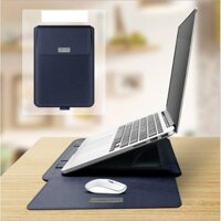 ( Dọc 3 In 1 ) Bao Da, Túi Da Đựng Laptop, Macbook Chống Sốc, Chống Va Đập, Da Trơn Chính Hãng | SiziBox