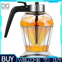 -doloresminnie-Olive Oil Dispenser Chai thủy tinh, Bình đựng mật ong, Bình thủy tinh Cruet cho nhà bếp, Nồi dầu chống rách có chân đế