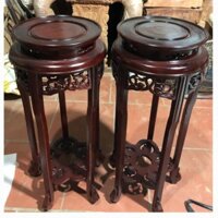 - Đôn tròn gỗ lõi gụ