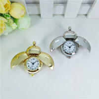 ☆ ★ Đồng hồ bỏ túi bọ rùa, đồng hồ cổ điển hình bọ cánh cứng, đồng hồ treo quà tặng móc khóa thẻ dễ thương/3.6