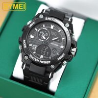 ☆ ★ Đồng hồ điện tử nam đa chức năng phát sáng với nền tảng gương chéo, đồng hồ báo thức, đồng hồ đeo tay 3.6